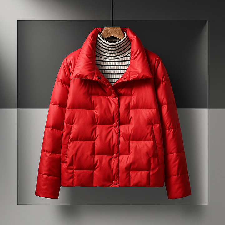 Madison | Sophisticated Quilted Stand Collar Puffer Jacket