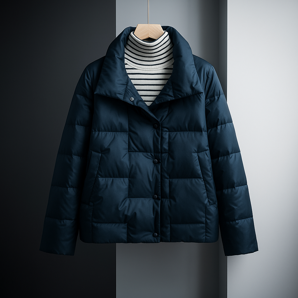 Madison | Sophisticated Quilted Stand Collar Puffer Jacket