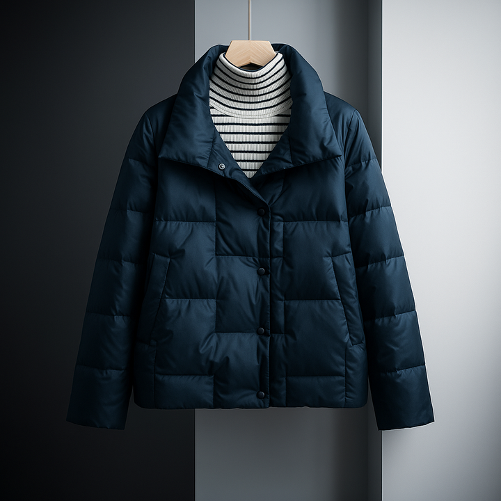 Madison | Sophisticated Quilted Stand Collar Puffer Jacket