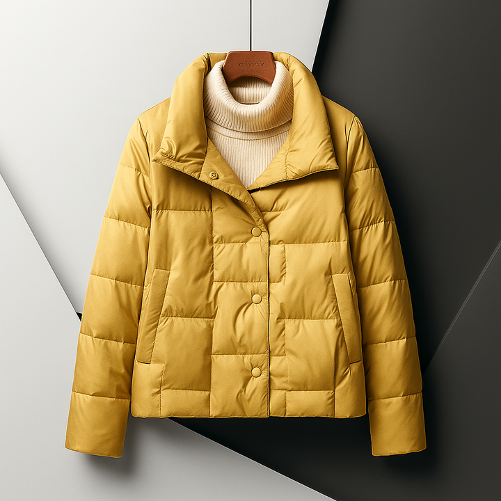 Madison | Sophisticated Quilted Stand Collar Puffer Jacket
