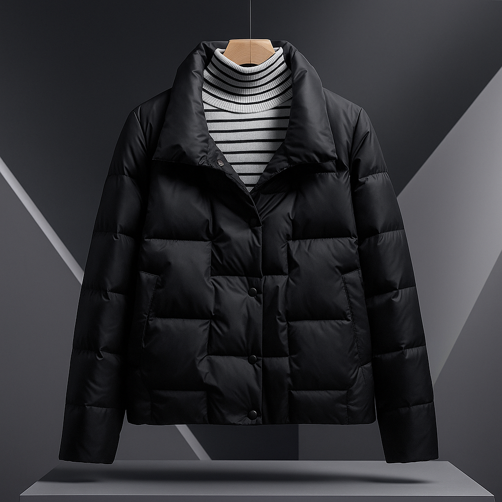 Madison | Sophisticated Quilted Stand Collar Puffer Jacket