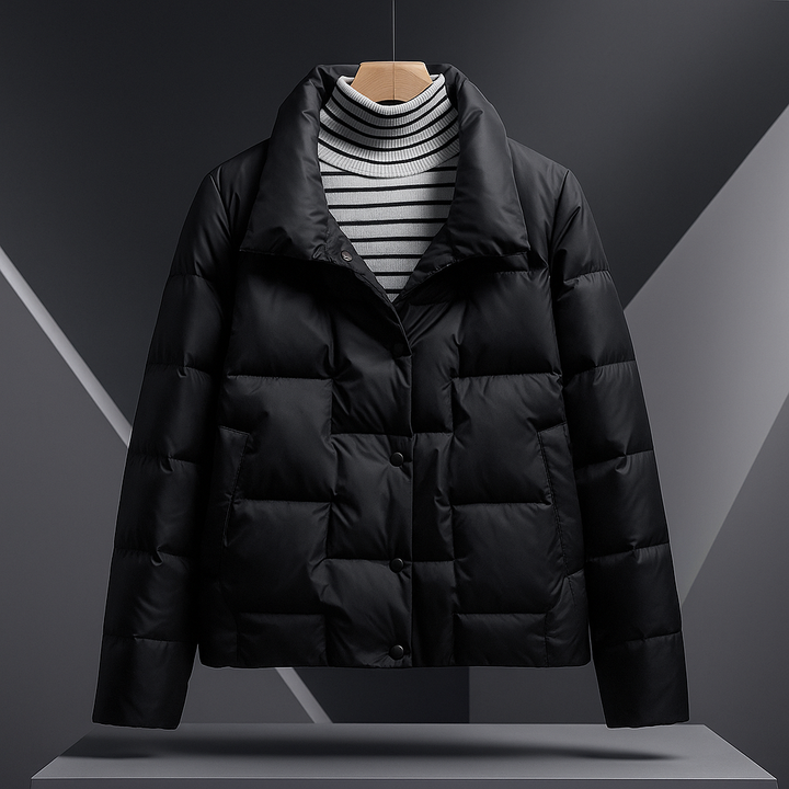 Madison | Sophisticated Quilted Stand Collar Puffer Jacket