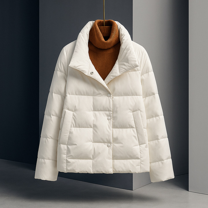 Madison | Sophisticated Quilted Stand Collar Puffer Jacket