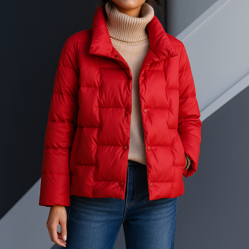 Madison | Sophisticated Quilted Stand Collar Puffer Jacket