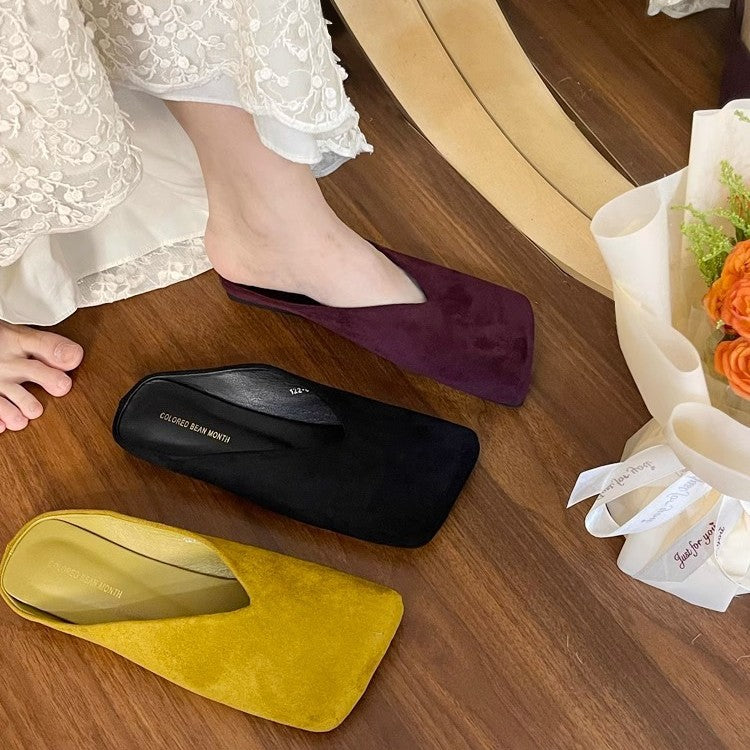 Margaret | Stylish Square Toe Mule Slippers