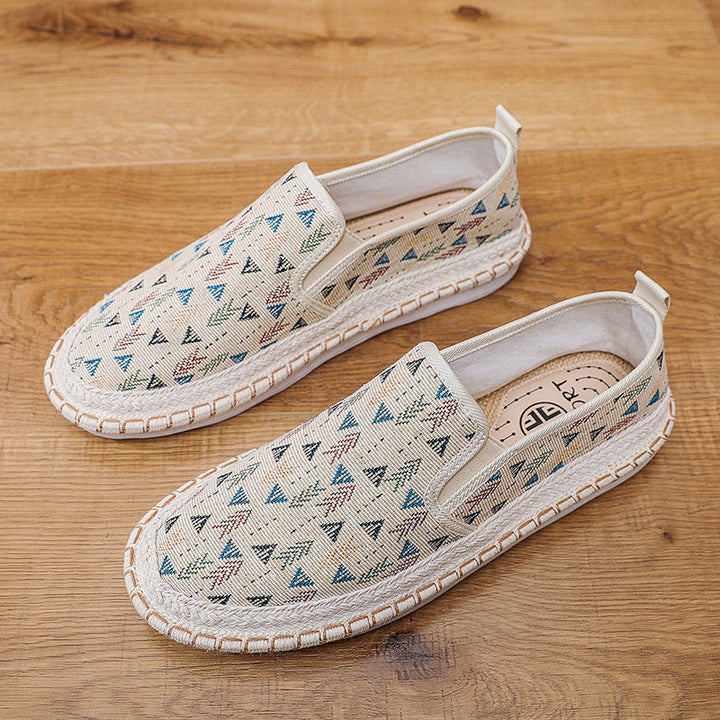 Marilyn | Timeless Printed Slip-On Canvas Slippers