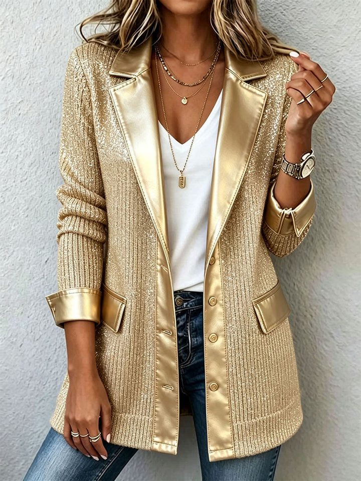 Mary | Cozy Ribbed Longline Knit Blazer