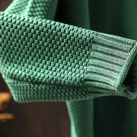Megan | Classic Oversized Mock Neck Knit Sweater