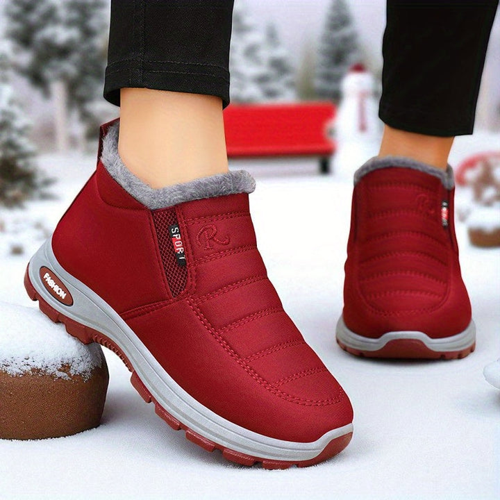 Megan | Stylish Plush-Lined Slip-On Winter Boots