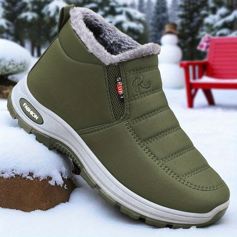 Megan | Stylish Plush-Lined Slip-On Winter Boots