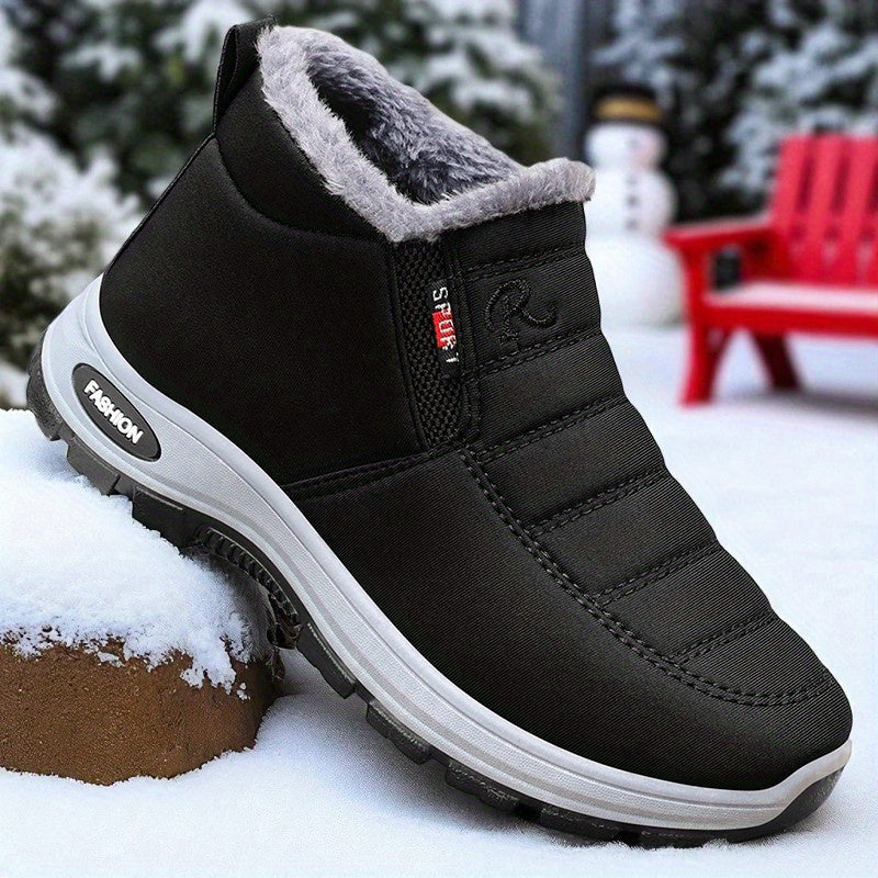 Megan | Stylish Plush-Lined Slip-On Winter Boots