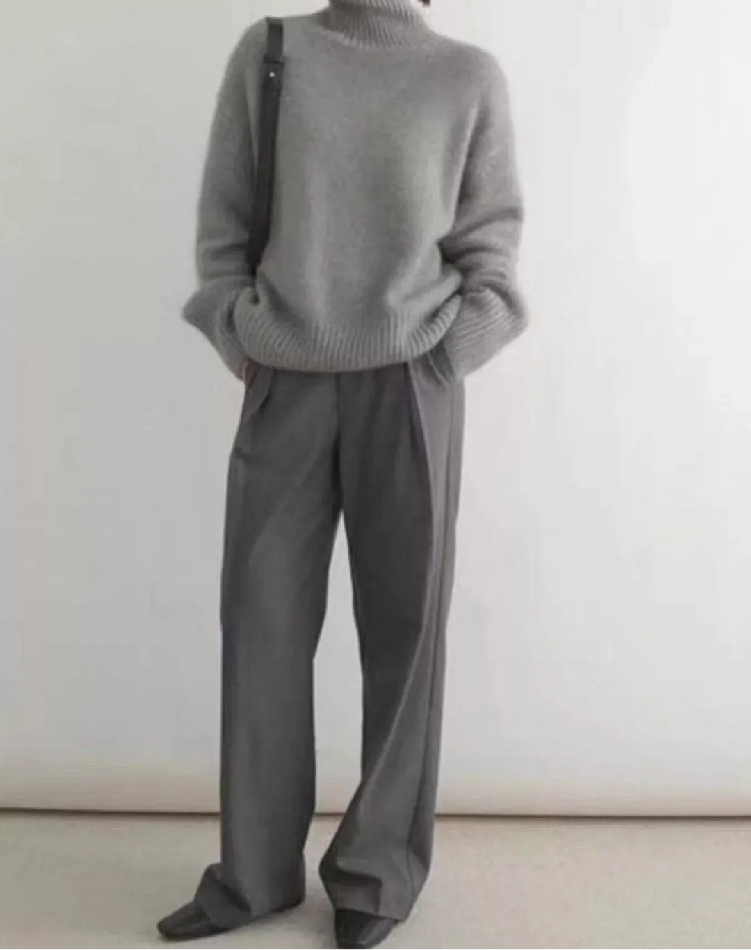 Megan | Timeless Oversized Drop Shoulder Turtleneck Sweater