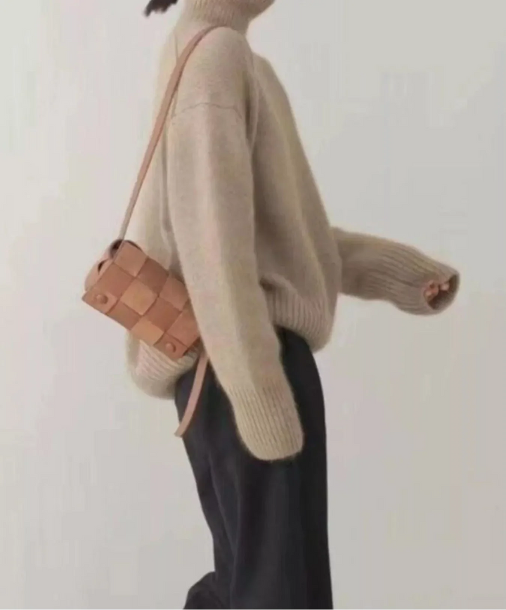 Megan | Timeless Oversized Drop Shoulder Turtleneck Sweater