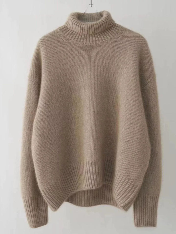 Megan | Timeless Oversized Drop Shoulder Turtleneck Sweater