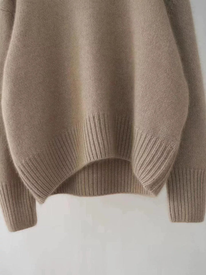 Megan | Timeless Oversized Drop Shoulder Turtleneck Sweater