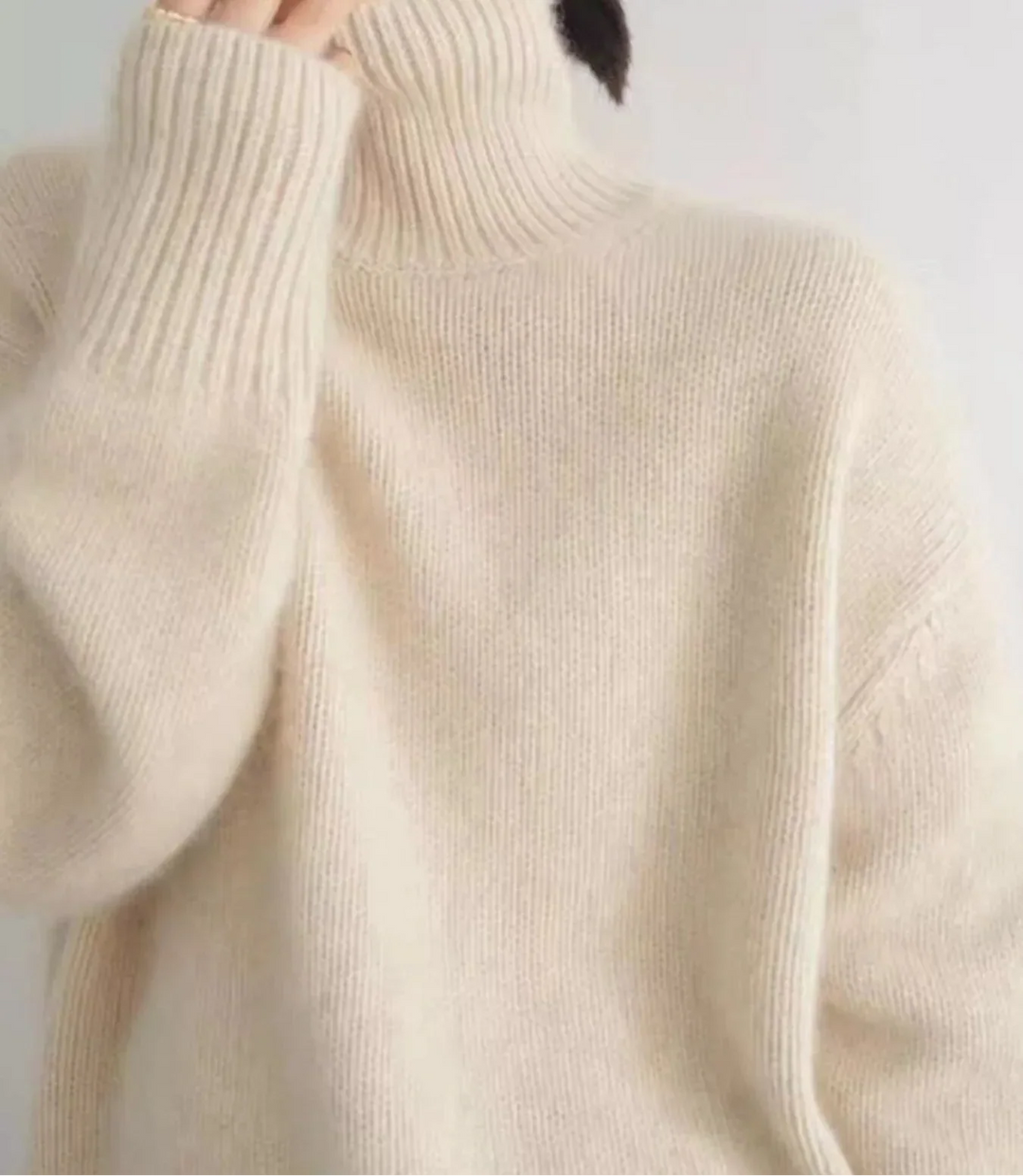 Megan | Timeless Oversized Drop Shoulder Turtleneck Sweater