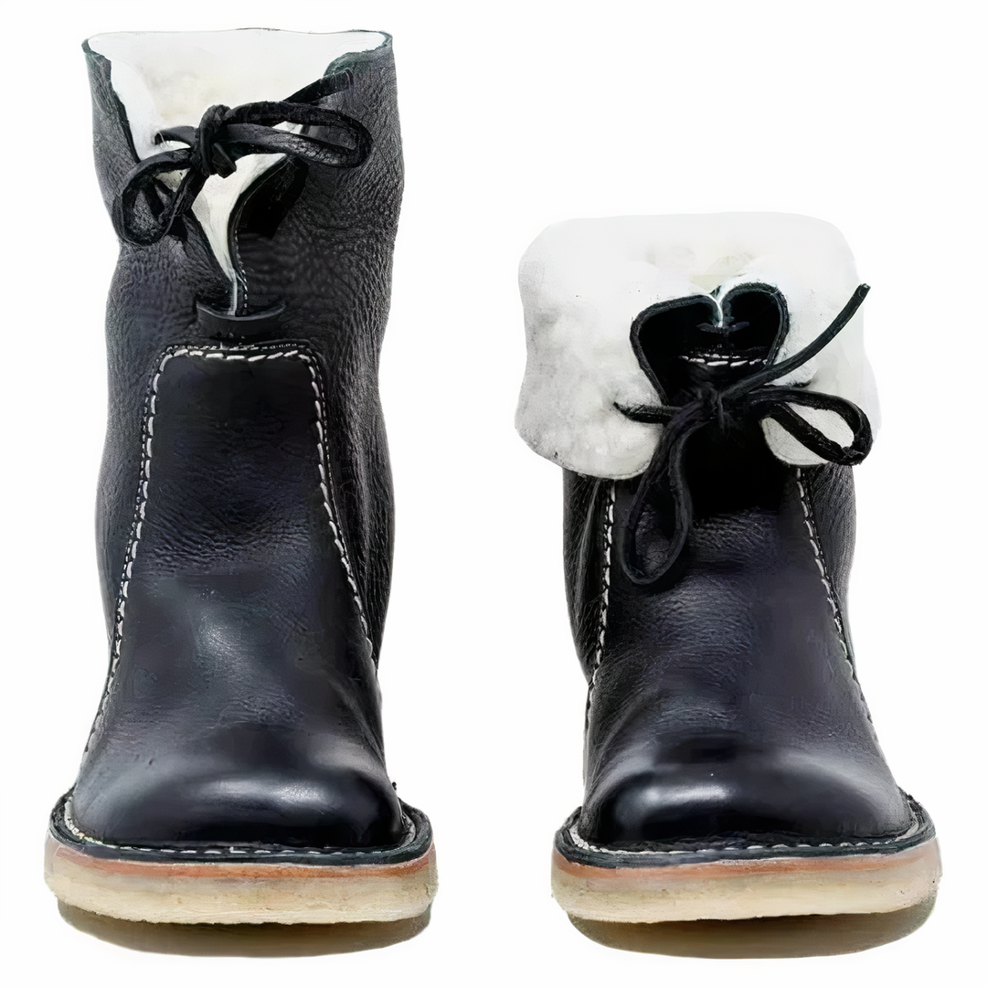 Melissa | Cozy Lace-Up Mid-Calf Winter Boots