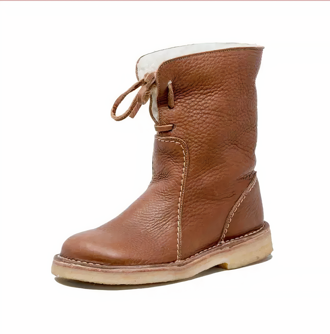 Melissa | Cozy Lace-Up Mid-Calf Winter Boots