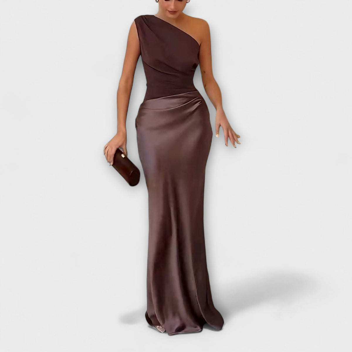 Molly | Raffineret One-Shoulder Kjole til Julefrokost
