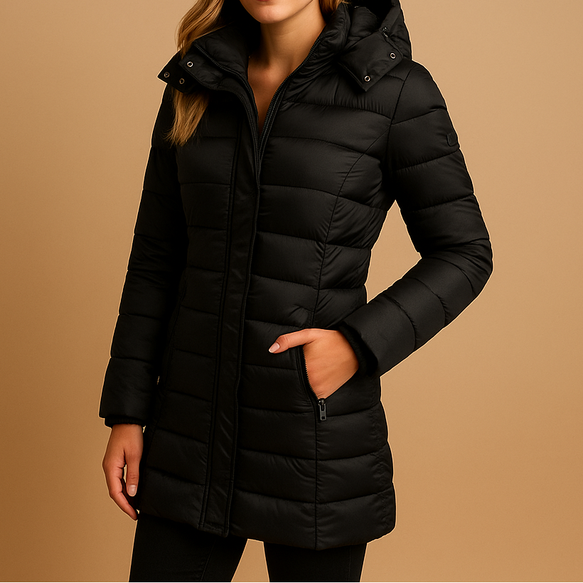 Natalie | Stylish Quilted Hooded Puffer Winter Coats