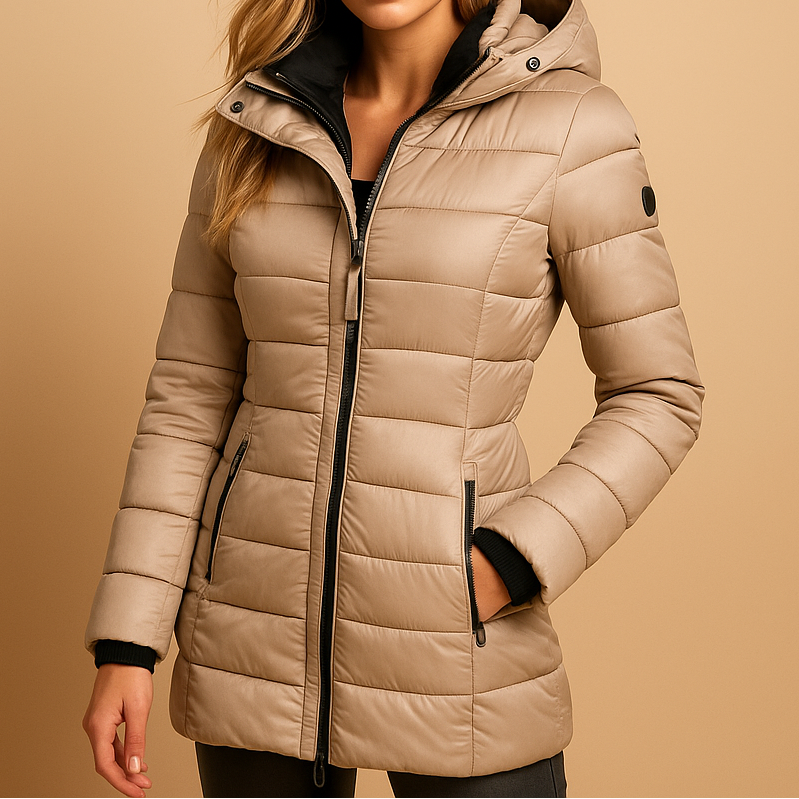 Natalie | Stylish Quilted Hooded Puffer Winter Coats