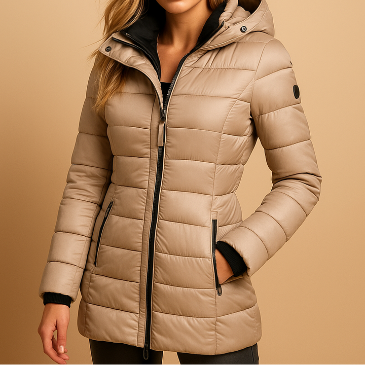 Natalie | Stylish Quilted Hooded Puffer Winter Coats