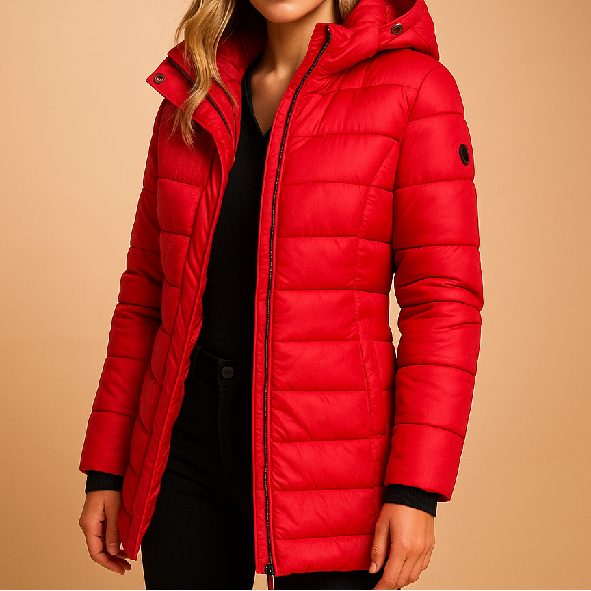 Natalie | Stylish Quilted Hooded Puffer Winter Coats
