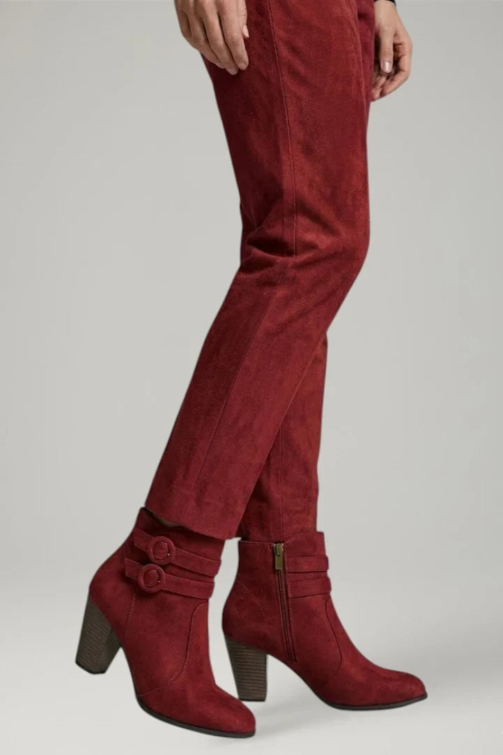 Nicole | Relaxed Buckle Ankle Boots with Block Heel