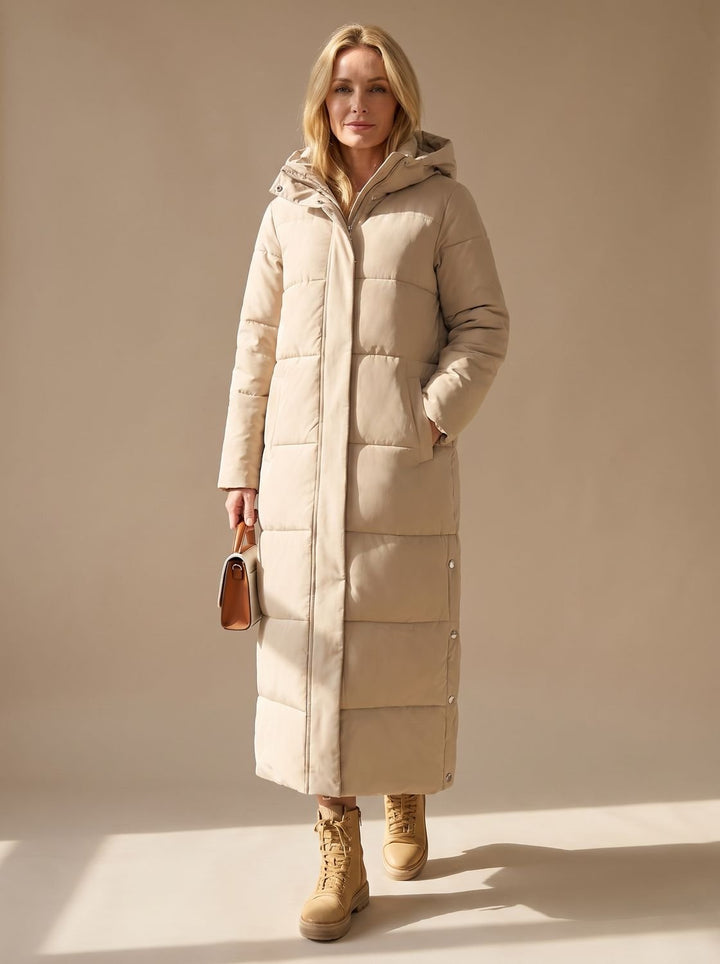 Nicole | Stylish Hooded Quilted Maxi Puffer Winter Coats