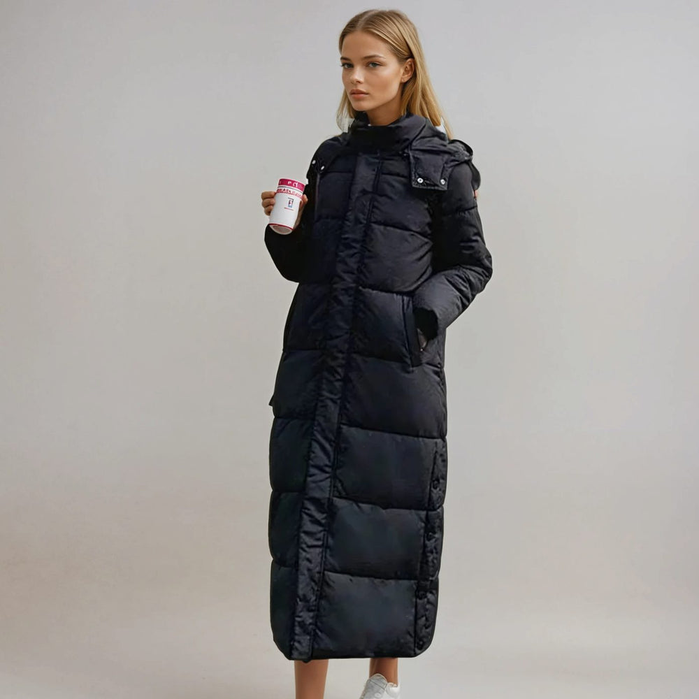 Nicole | Stylish Hooded Quilted Maxi Puffer Winter Coats