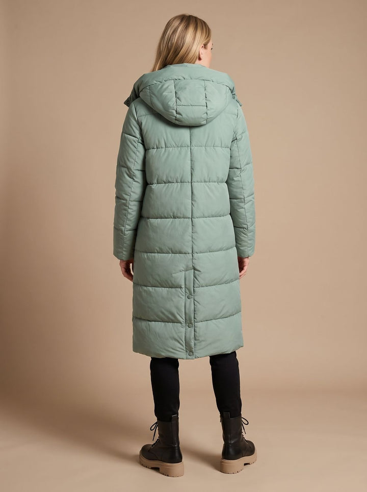 Nicole | Stylish Hooded Quilted Maxi Puffer Winter Coats