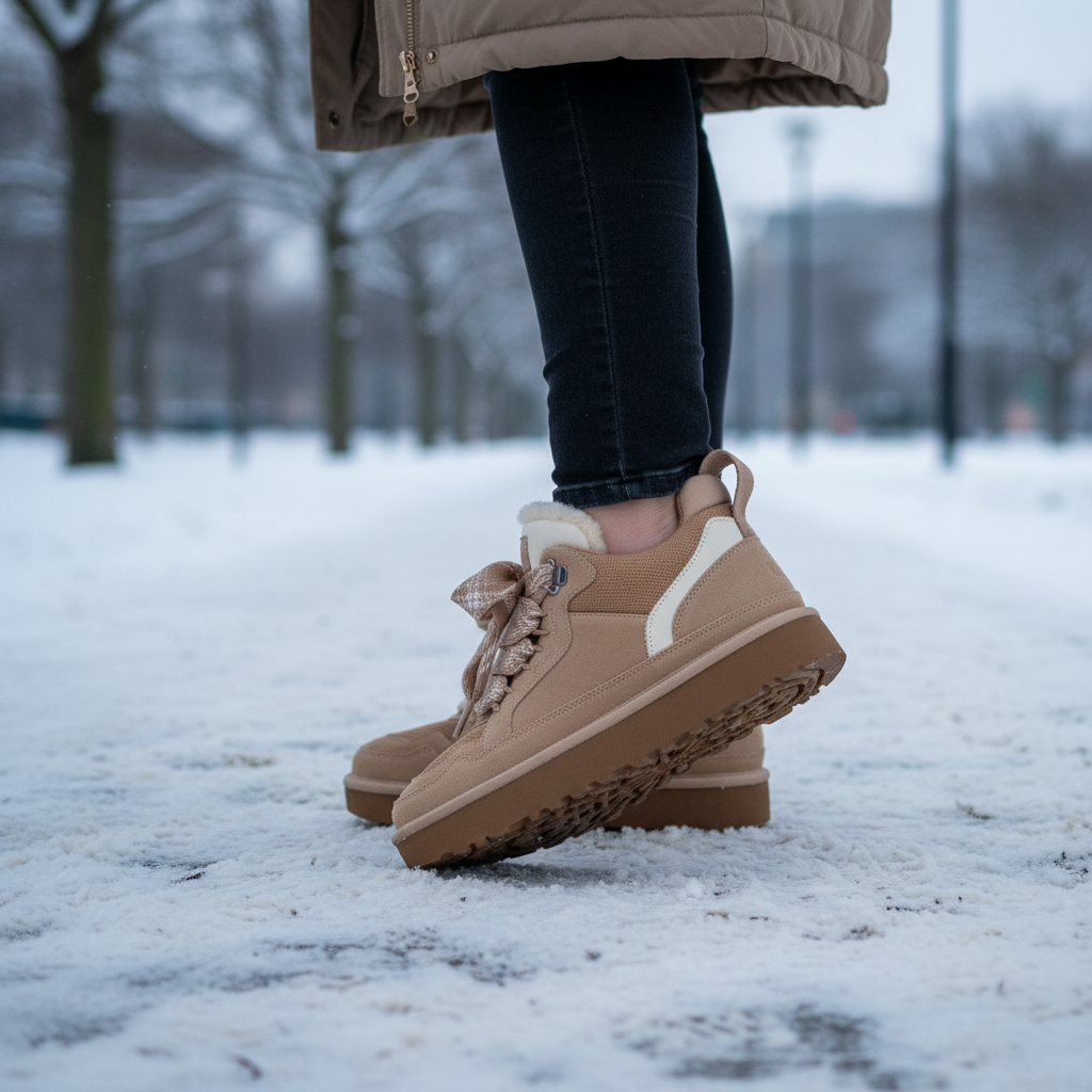 Olivia | Elegant Vinterstøvler med Sherpafor og Chunky Sål