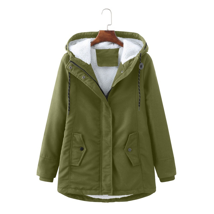 Pamela | Stylish Plush-Lined Hooded Parka Winter Coat