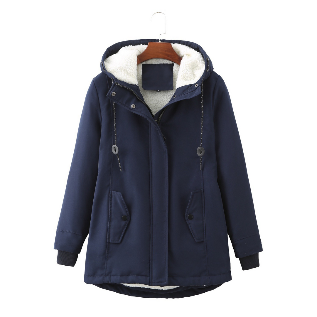 Pamela | Stylish Plush-Lined Hooded Parka Winter Coat