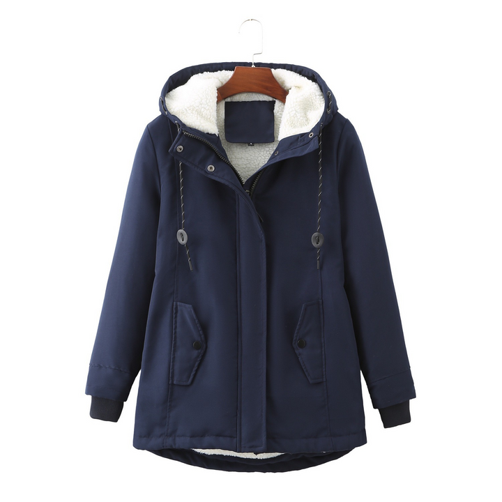 Pamela | Stylish Plush-Lined Hooded Parka Winter Coat