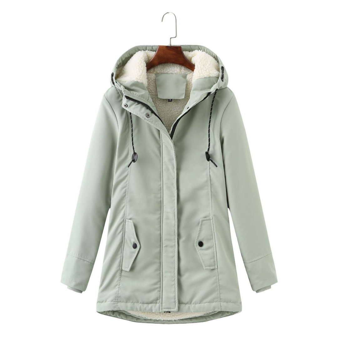 Pamela | Stylish Plush-Lined Hooded Parka Winter Coat
