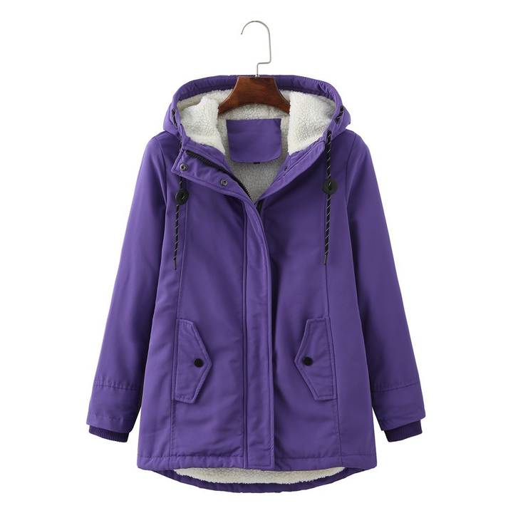 Pamela | Stylish Plush-Lined Hooded Parka Winter Coat