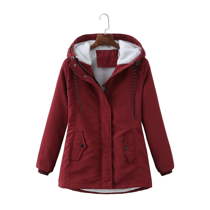 Pamela | Stylish Plush-Lined Hooded Parka Winter Coat