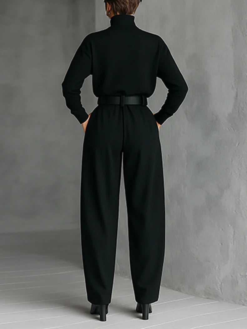 Pamela | Timeless Turtleneck Sweater Wide Leg Pants Set
