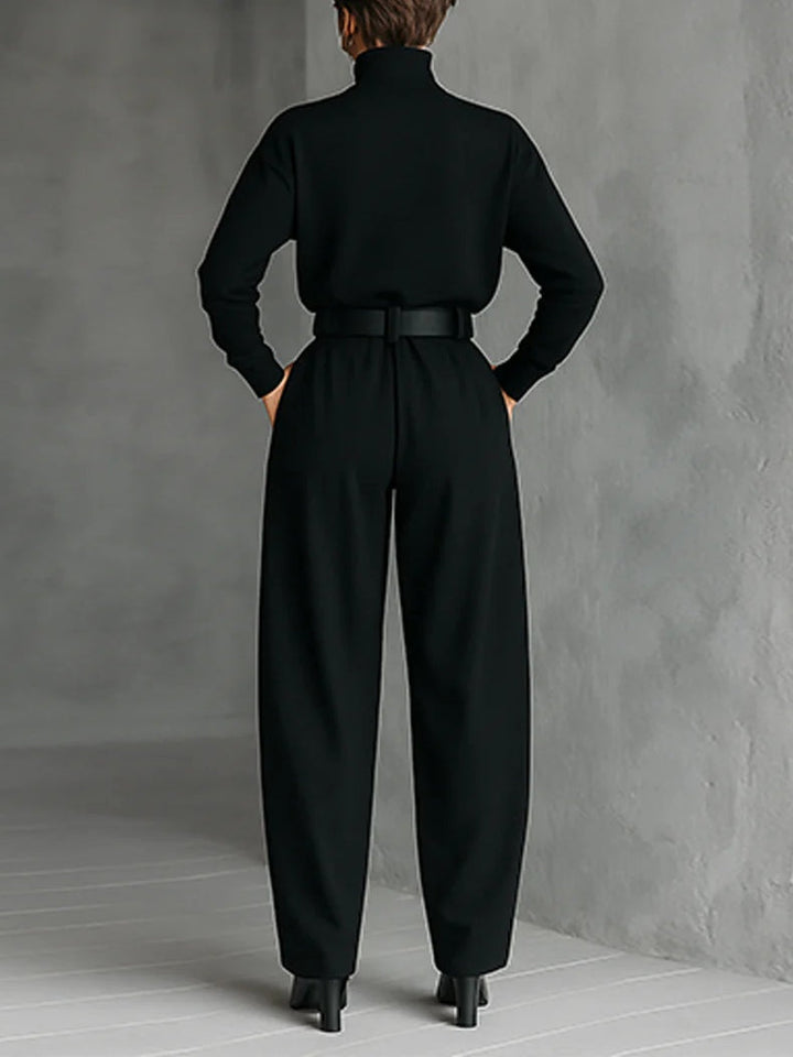 Pamela | Timeless Turtleneck Sweater Wide Leg Pants Set