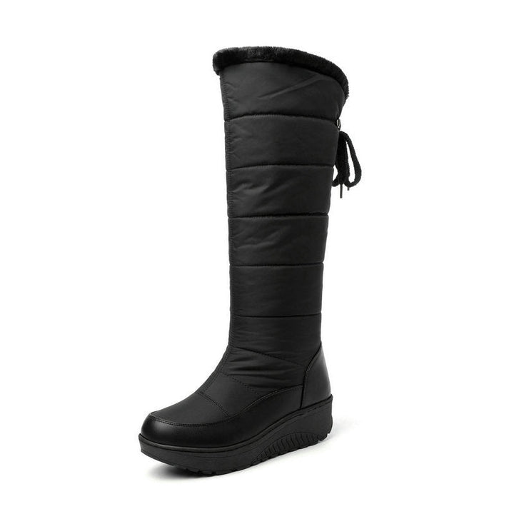 Patricia | Elegant Quilted Knee-High Winter Boots with Platform Sole