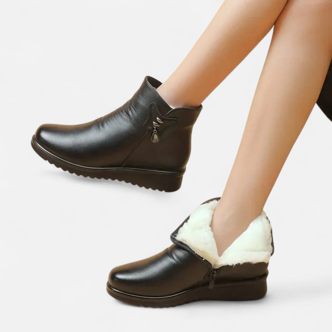 Rachel | Effortless Plush-Lined Ankle Winter Boots