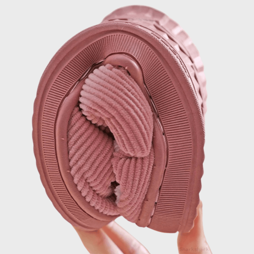 Rebecca | Ribbed Closed Toe Slip-On House Slippers