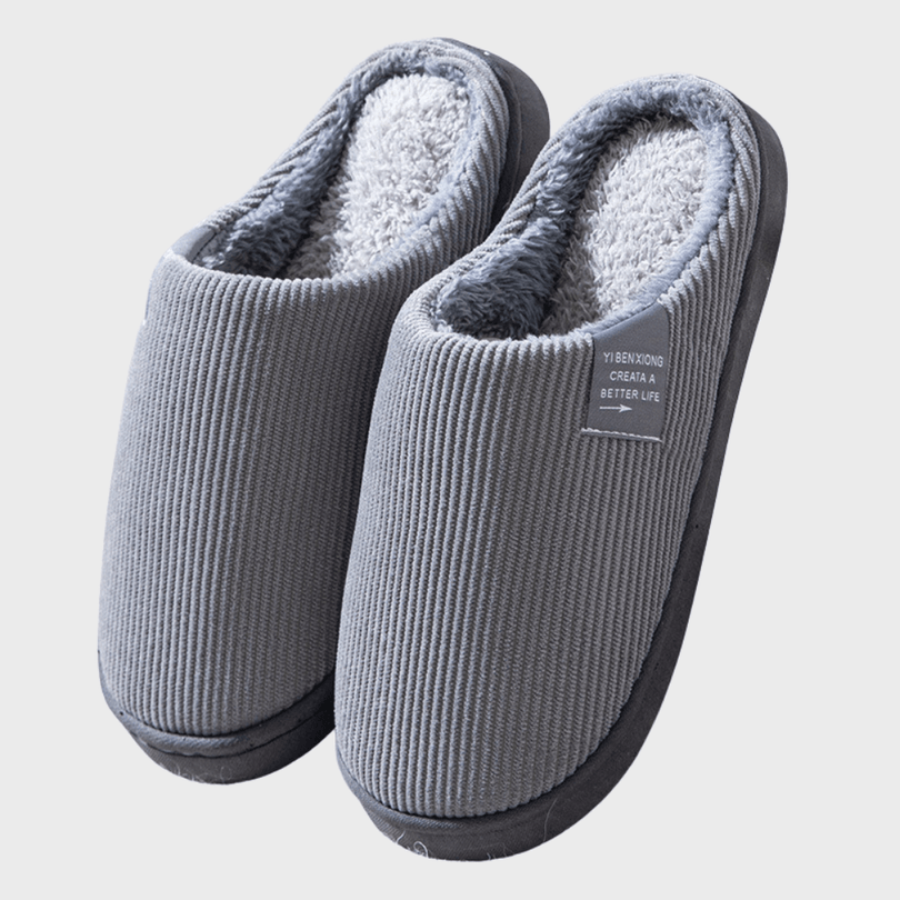 Rebecca | Ribbed Closed Toe Slip-On House Slippers