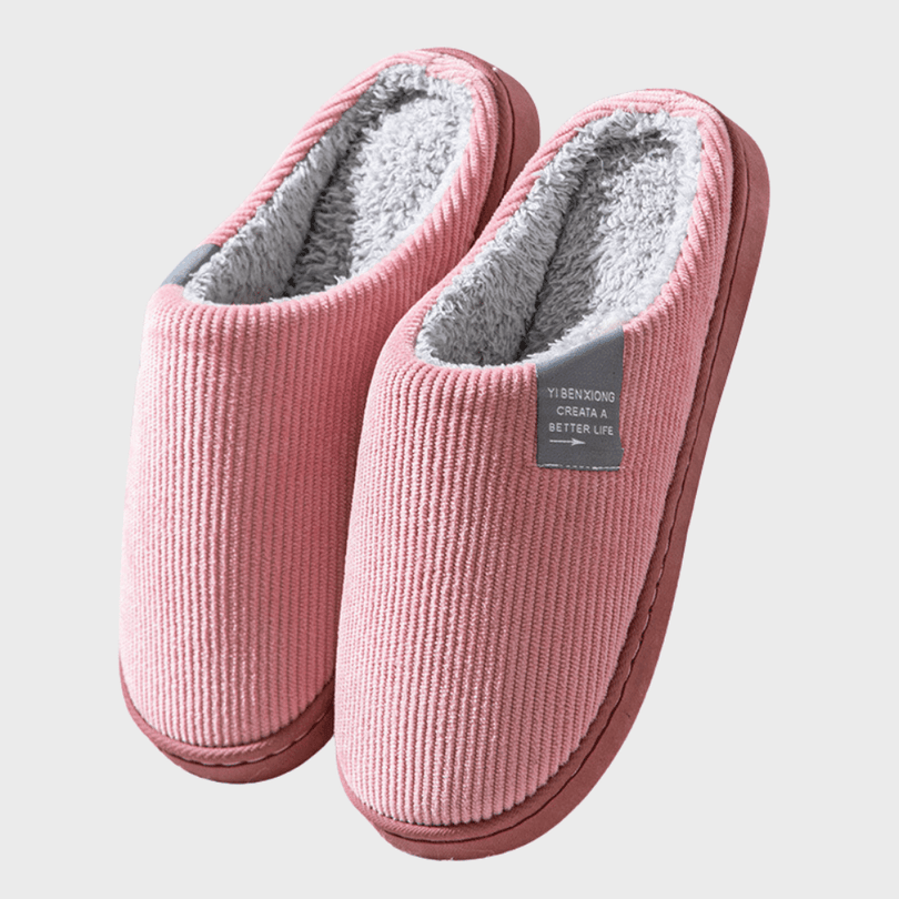Rebecca | Ribbed Closed Toe Slip-On House Slippers