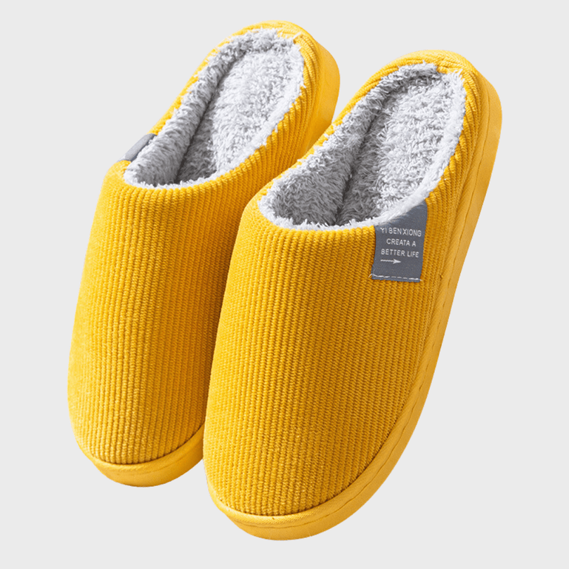 Rebecca | Ribbed Closed Toe Slip-On House Slippers