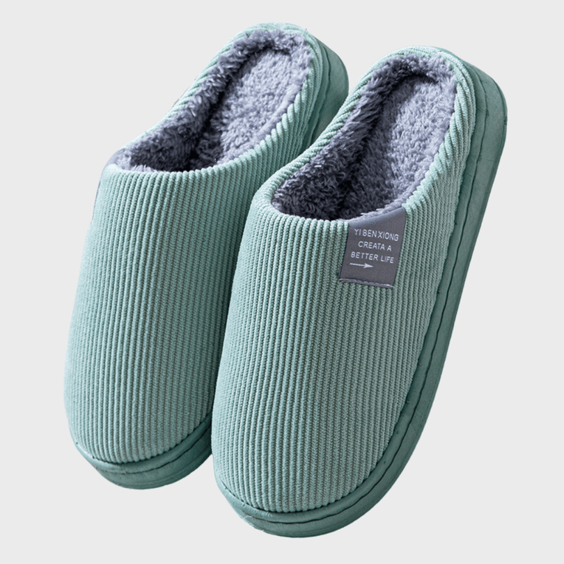 Rebecca | Ribbed Closed Toe Slip-On House Slippers