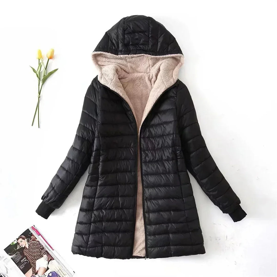 Ruth | Classic Hooded Fleece-Lined Quilted Winter Coats