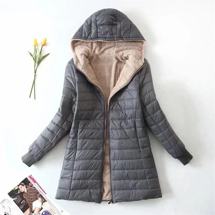 Ruth | Classic Hooded Fleece-Lined Quilted Winter Coats