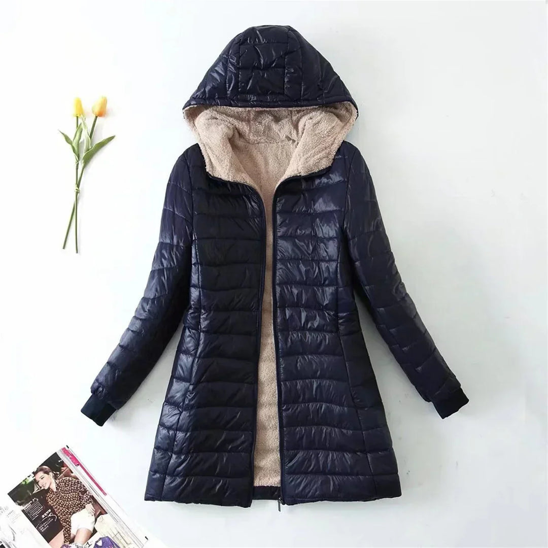 Ruth | Classic Hooded Fleece-Lined Quilted Winter Coats